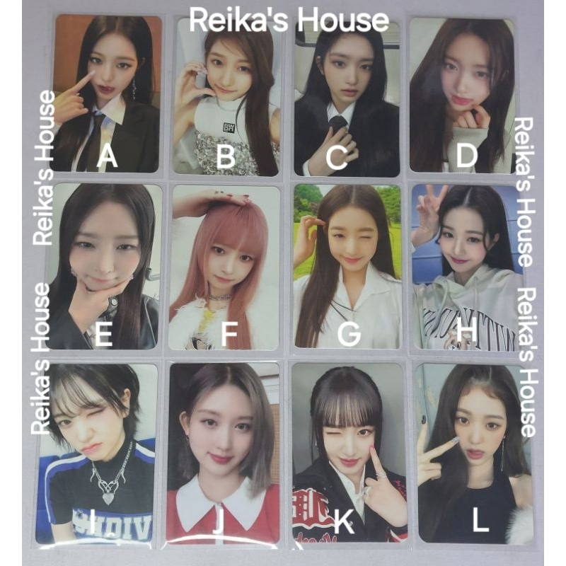 IVE OFFICIAL PHOTOCARD WONYOUNG WONY KIRSH CUPI PEACE LOVED IVE 'I AM' AFTERLIKE AFLI SOUNDWAVE SW L