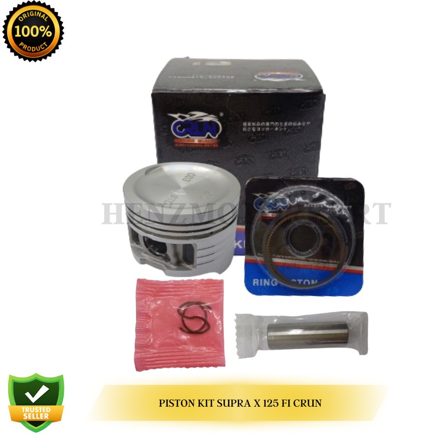 PISTON KIT SEHER KIT PISTON RING SUPRA X 125 FI CRUN