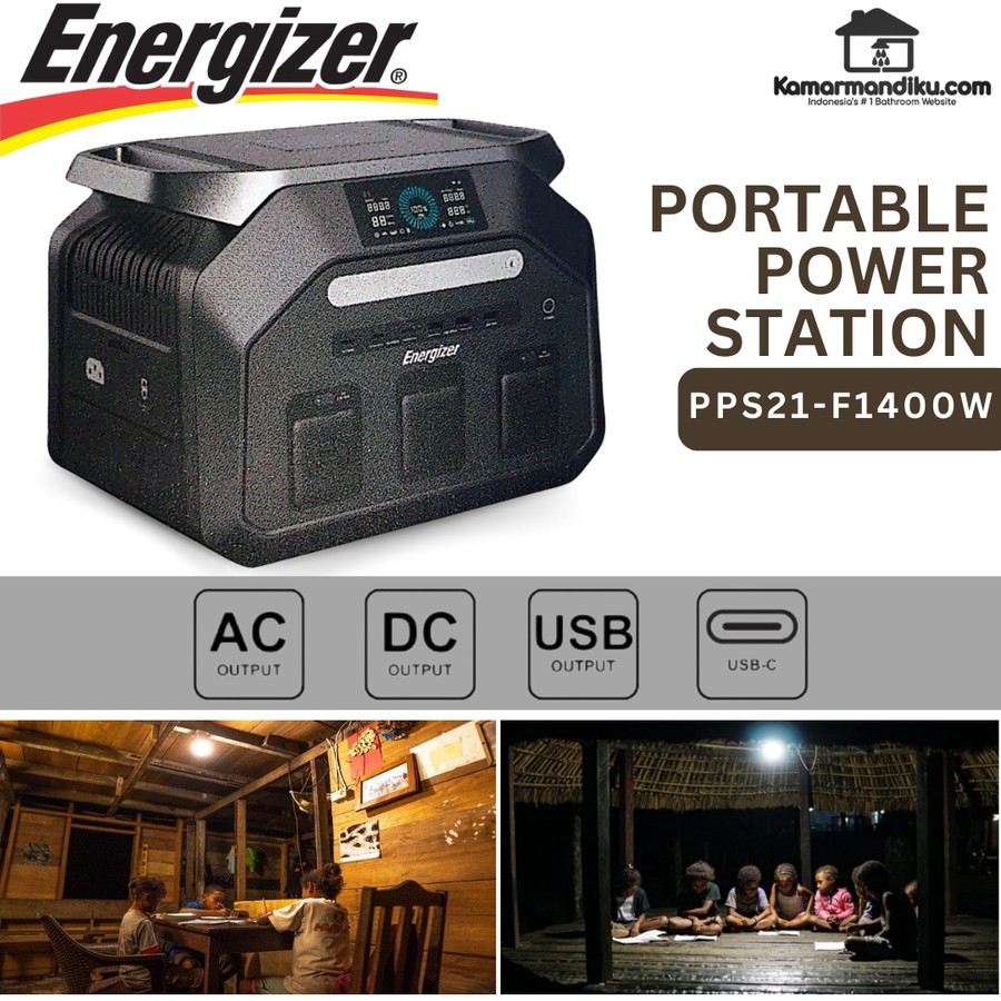 Energizer Portable 1400W Power Station PPS21-F1400W BERGARANSI