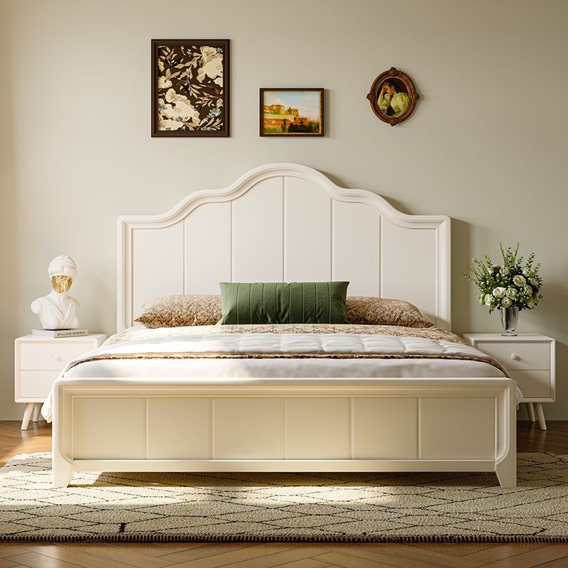 Tempat Tidur Minimalis Duco Putih Laci