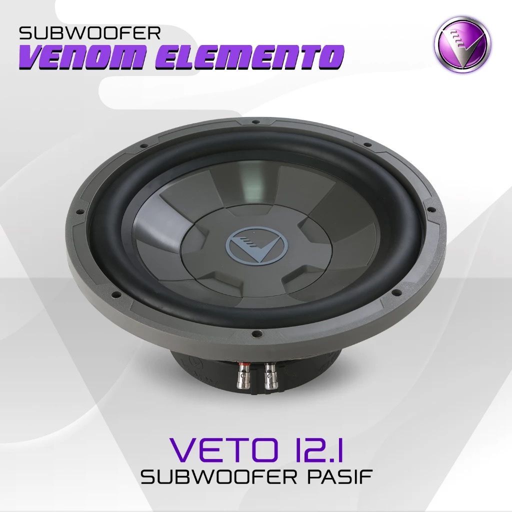 VENOM elemento subwoofer pasif mobil VETO 12 Ukuran 12 Inc