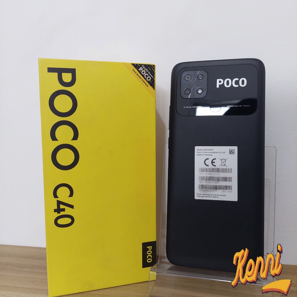 Poco C40 3/32 Second Fullset Bekas Original Resmi
