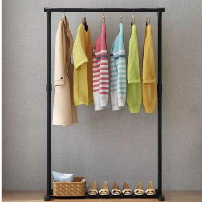 100% KOKOH RAK GANTUNG HANGER GAWANG JEMURAN BESI MULTIFUNGSI ASTER SINGLE DAISY DOUBLE POLE / ASTER