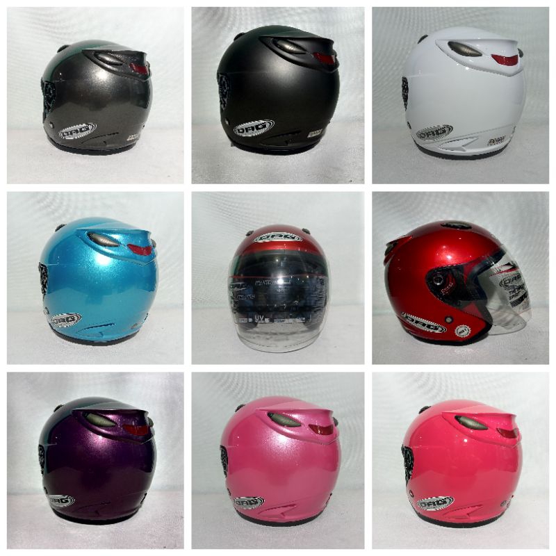 HELM DAG CENTRO WARNA SOLID SINGLEVISOR SNI