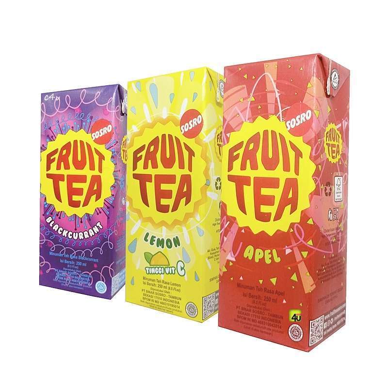 

1 Dus Fruit Tea Kotak 250 ML _ 24 Pcs_ Apel, Black Currant & Lemon