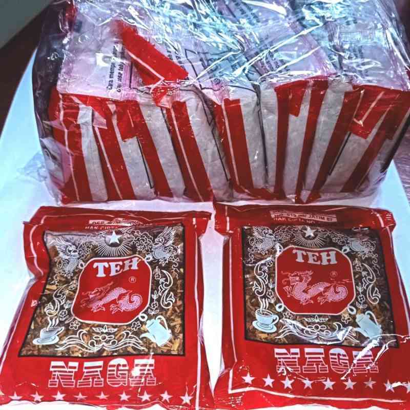 

Teh Naga / Teh Naga ASLI Kota Malang / Teh Cap Naga / Teh Naga Tubruk Khas Kota Malang / Teh Tubruk (1 bal = 5 x 10 sachet)