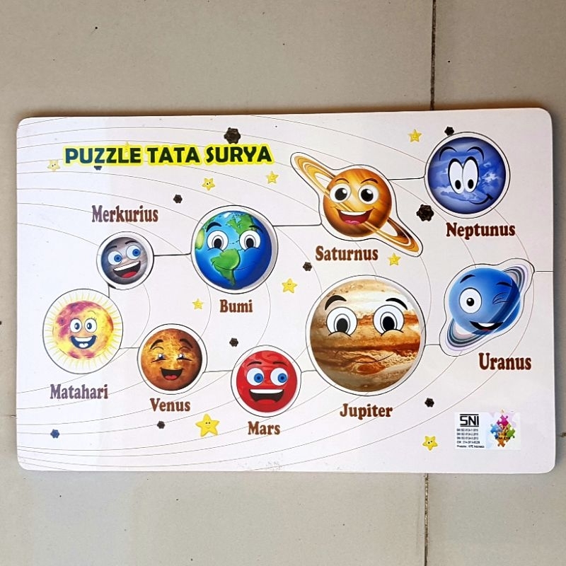 Mainan Edukasi Puzzle Tata Surya, Puzzle Tata Surya