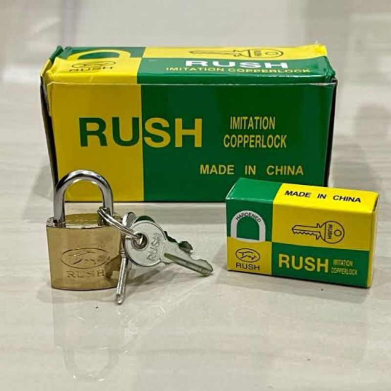 - Gembok Kuning Rush/  Padlock Gembok rush PER PCS