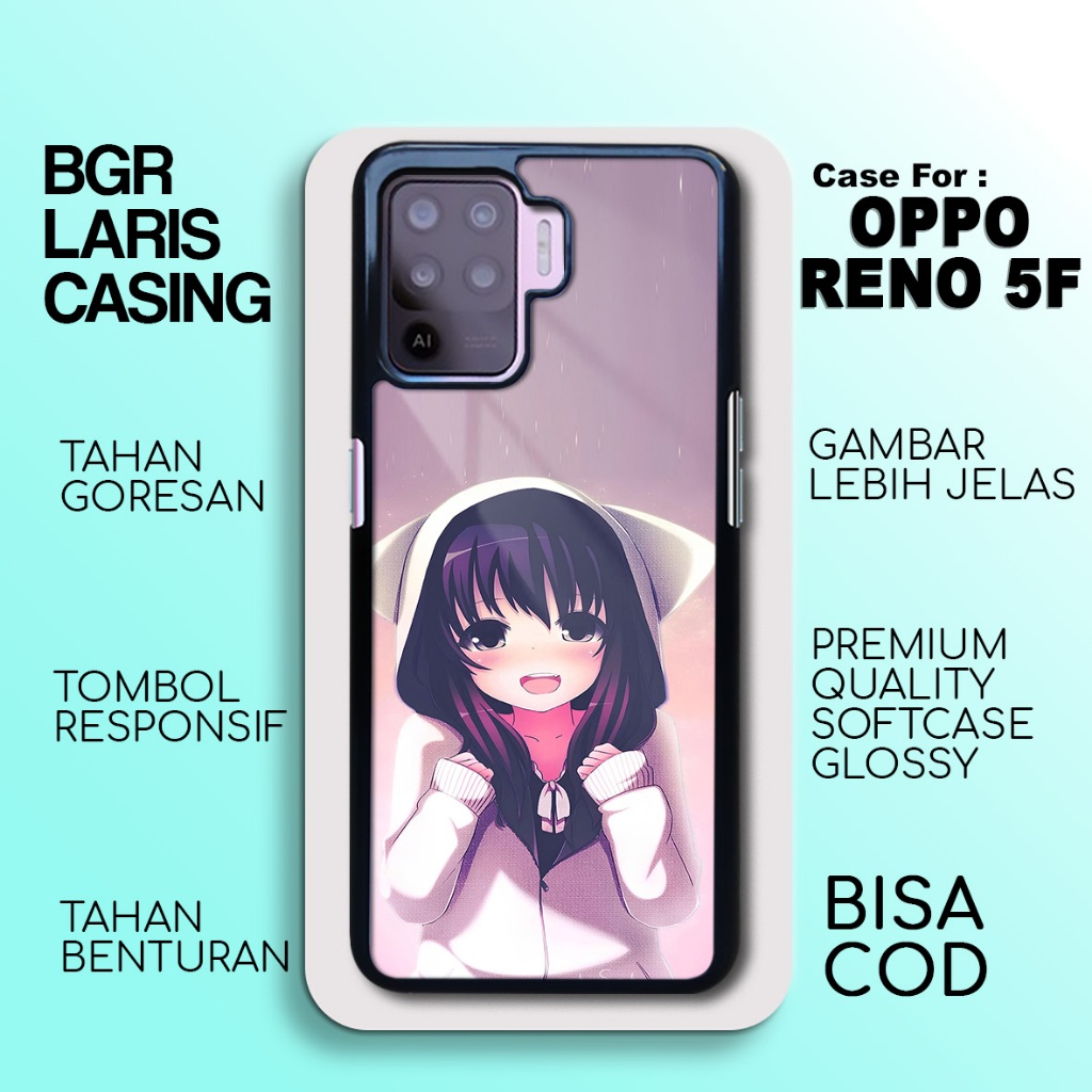 Case Oppo Reno 5F Terbaru Cute Anime Casing Oppo Reno 5F Hardcase Softcase Glossy Kesing Terlaris