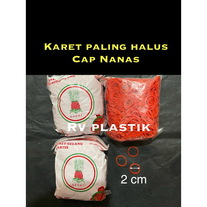 

Karet kecil cap Nanas / karet gelang / Karet paling kecil 100gram