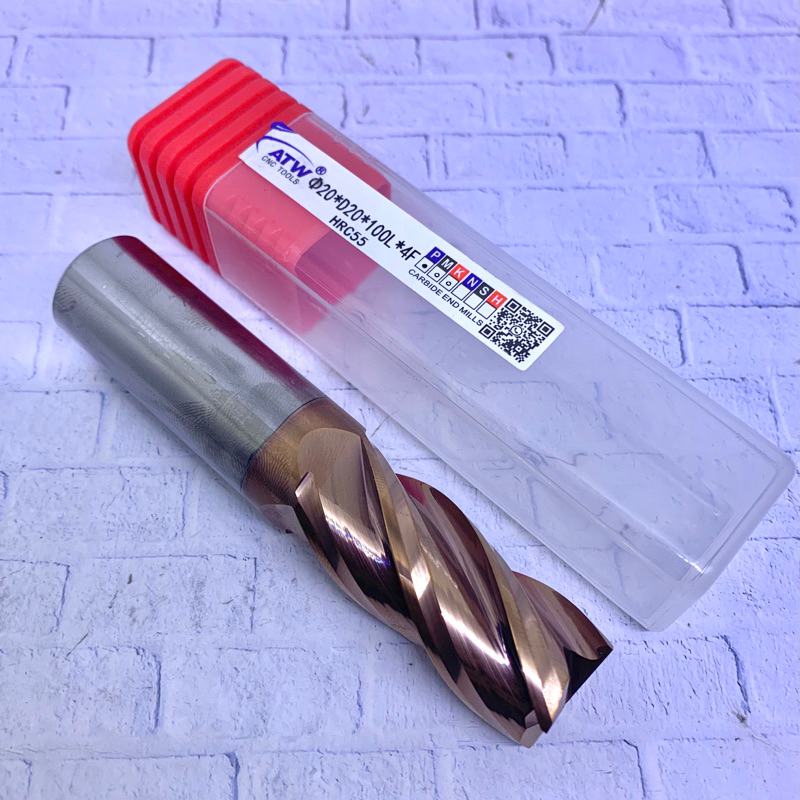 Endmill 20 mm HRC55 Carbide Baru..Endmill 20mm