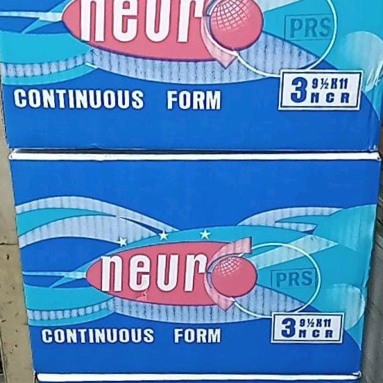 

Kertas Continuous Form Neuro 9.5x11 3 Ply Bagi 2 K3/2 NCR Print Paper
