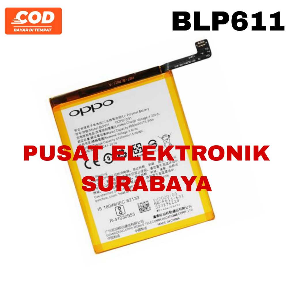 BLP611 BATERAI OPPO R9 PLUS / X9079 - ORIGINAL
