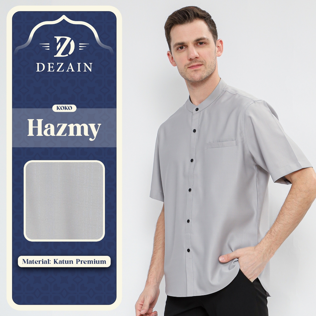 Kemeja Koko Pria Kemko HAZMY original by Dezain