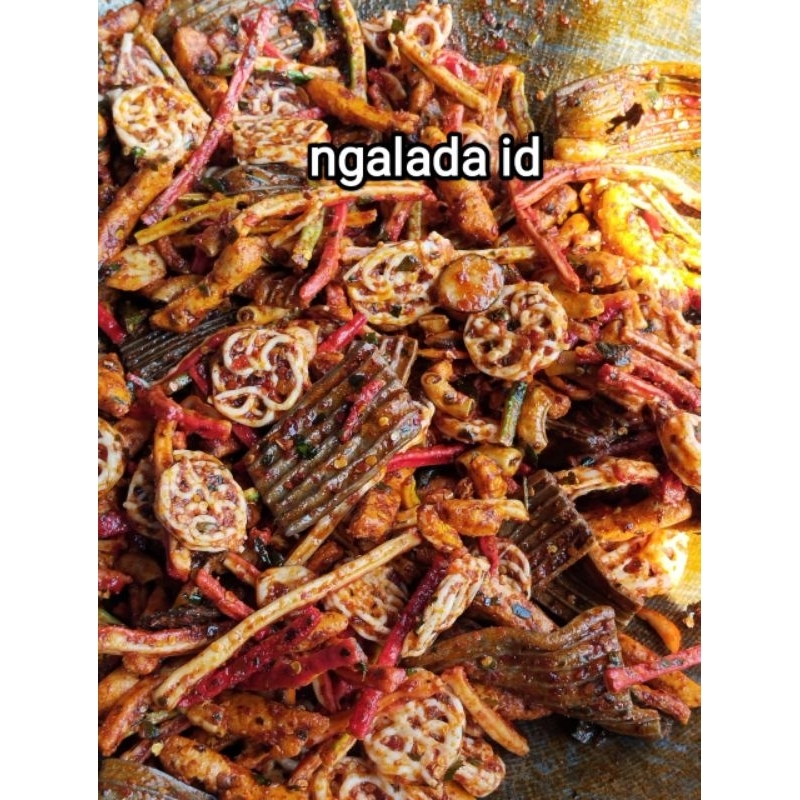 

Seblak Mix campur kemasan 1 kg pedas daun jeruk