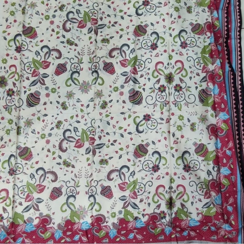 Kain batik solo kembang gentong merah putih tulang limited