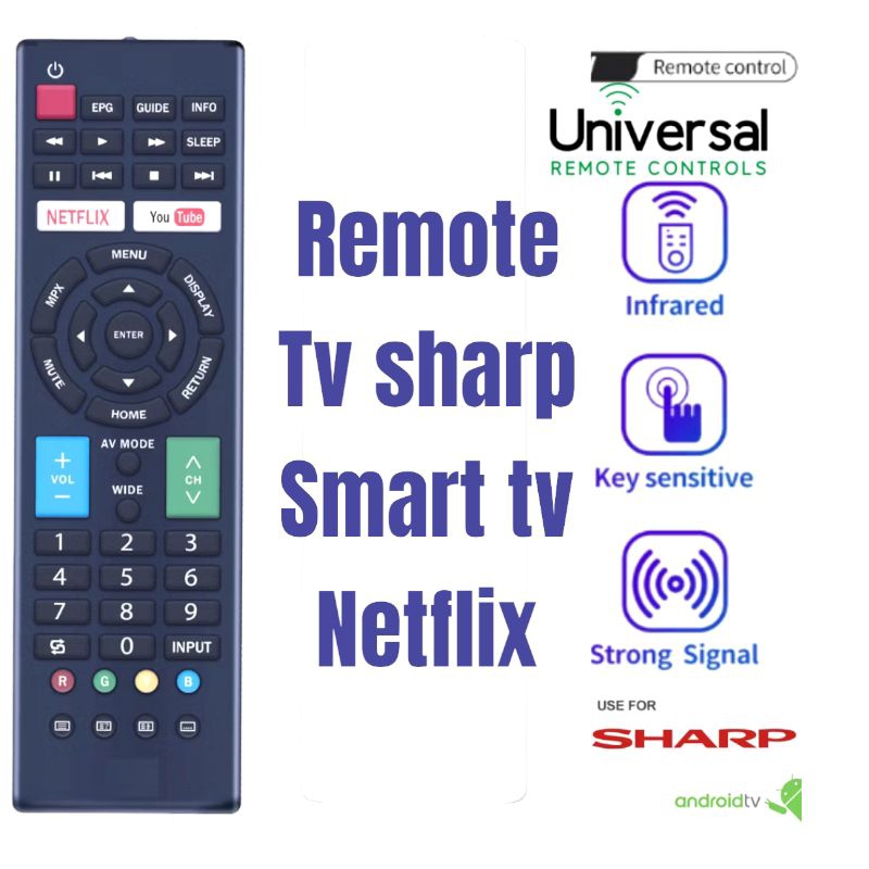 Remote tv sharp smart tv/Remot smart tv sharp