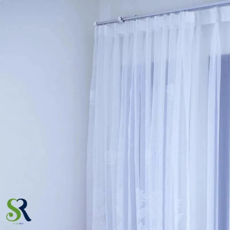 Vitrase gorden lapisan gorden tirai jendela gorden putih transparan