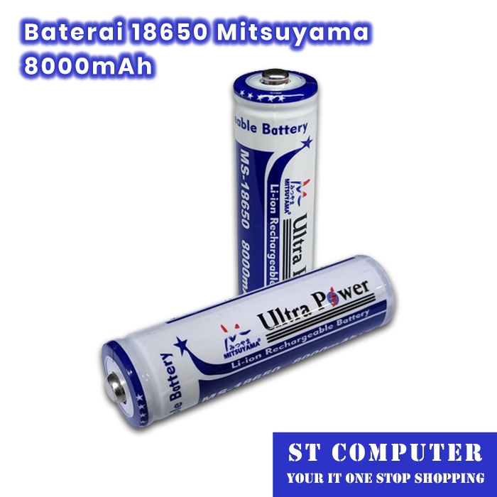 Baterai 18650 Mitsuyama 8000mAh