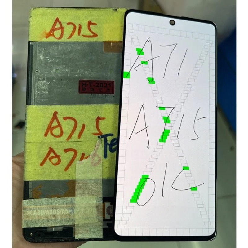 LCD Touchscreen Samsung A71 A715 Amoled Big Glass Bisa Fingerprint