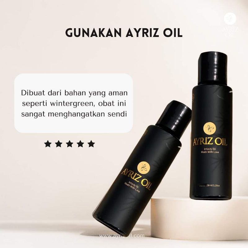 AYRIZ PAKET 2 BOTOL AYRIZ OIL KEMASAN 100 ML