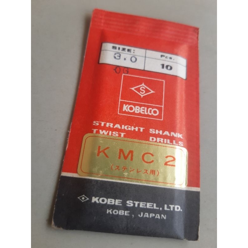 Drill Mata Bor Original KOBELCO Japan 3.mm Baru