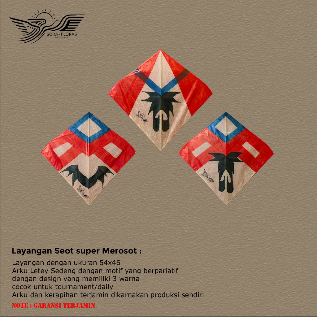 Layangan aduan seot super Merosot By Sorafloras