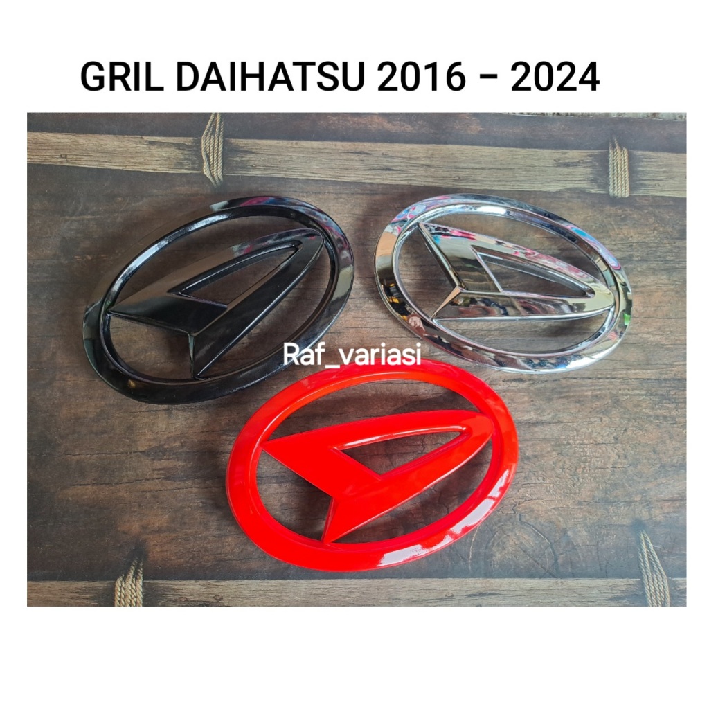 Emblem Logo depan sigra xenia terios 2016 - 2024 ukuran 15cm / gril daihatsu sigra xenia terios / Lo