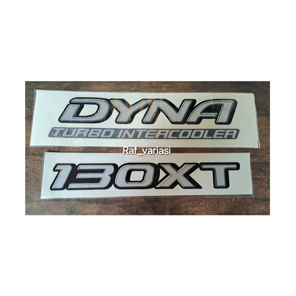 Stiker Dyna 130XT / sticker dyna turbo intercooler 130xt / stiker mobil dyna 130xt / dyna 130xt