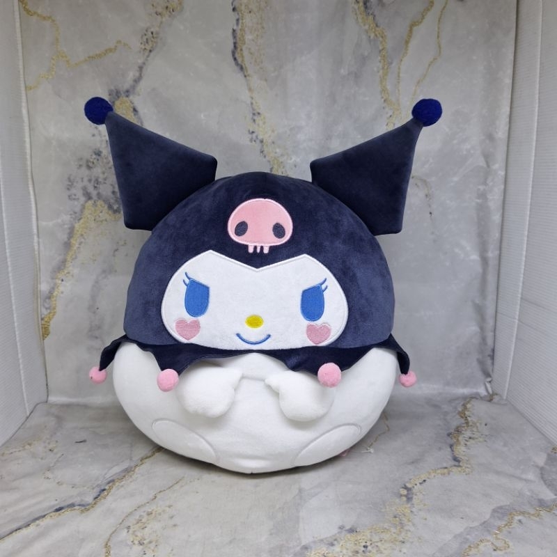 Sanrio Characters Kuromi Mochimochi Round BIG Plush Doll EIKOH