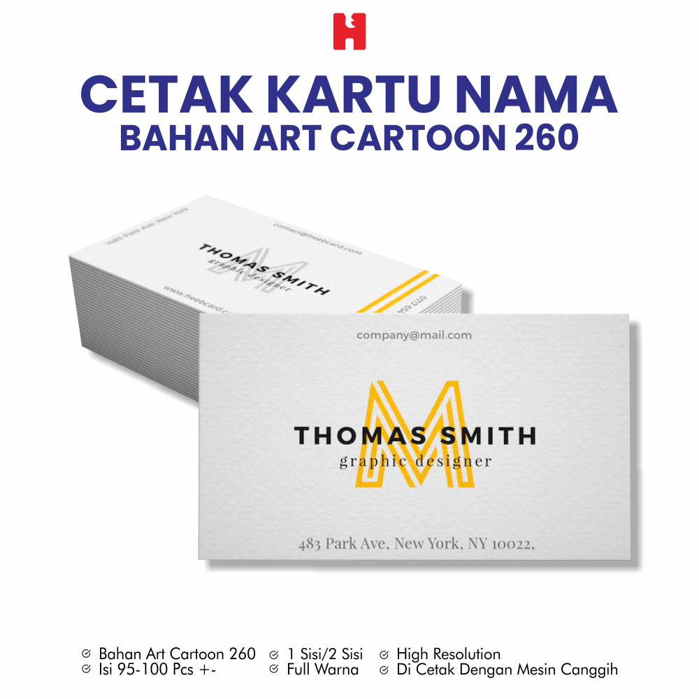 

Cetak Kartu Nama Custom *Best Produk *1 Hari Jadi