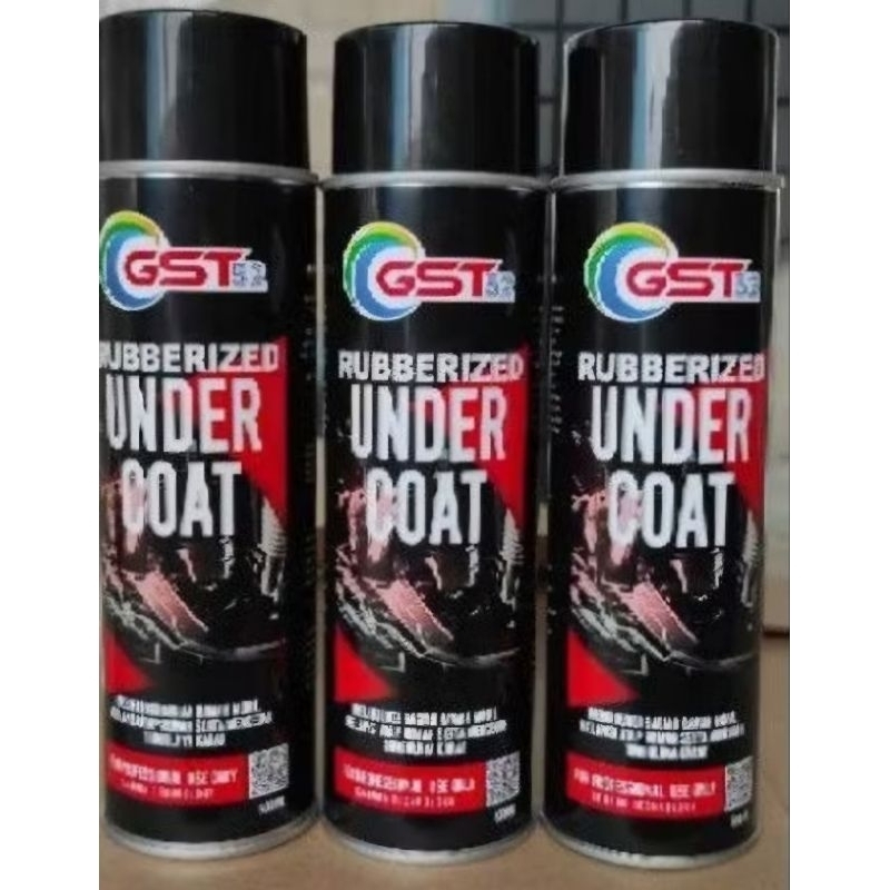 GST52-Rubberized Undercoat 500ml plingkut kolong mobil Cat anti karat cat pelaspis anti rembes spray