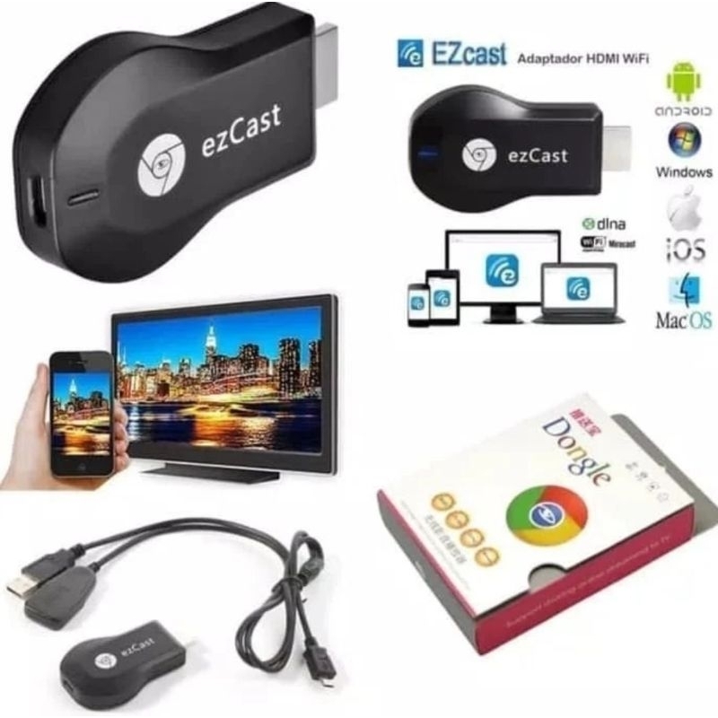 ANYCAST DONGLE WIFI DISPLAY RECEIVER TV / DONGLE WIFI ORIGINAL | Penyambung HP Ke TV