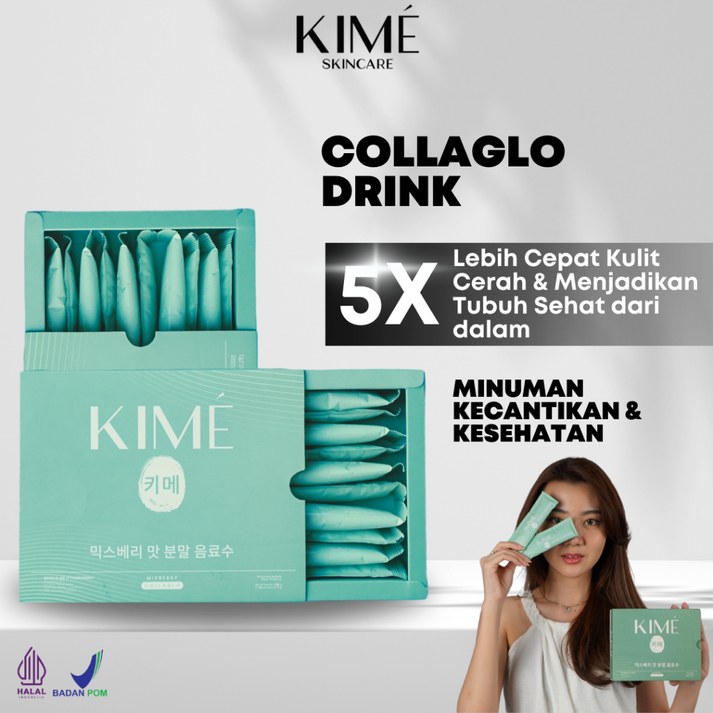 

Collaglo Minuman Kolagen Pencerah Kulit Cerah Bersinar 30 Hari/Bukan Merek Everwhite-Coolvita