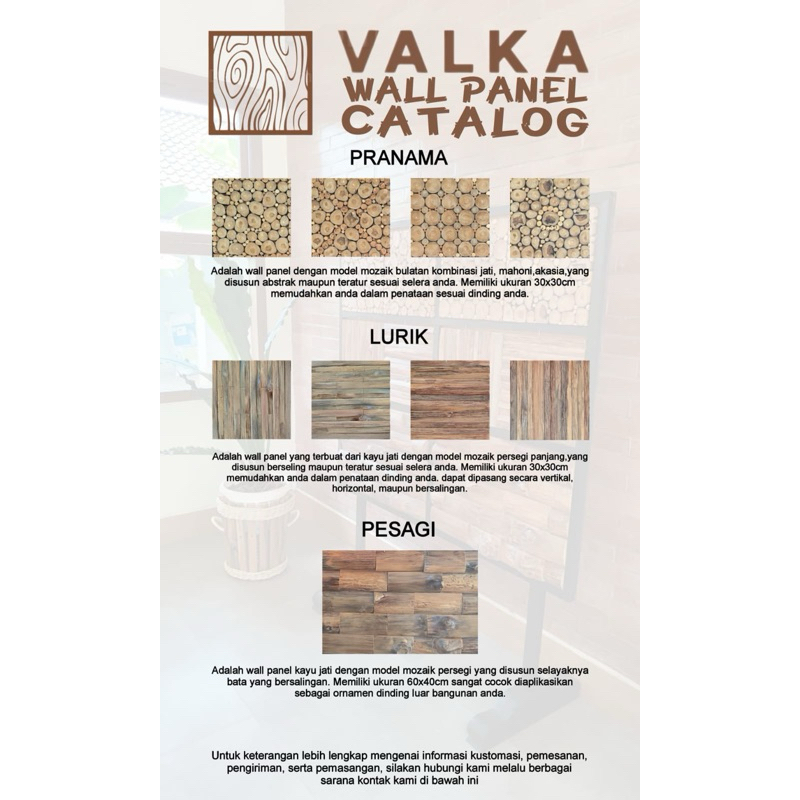 wall panel kayu jati akasia mahoni mozaik