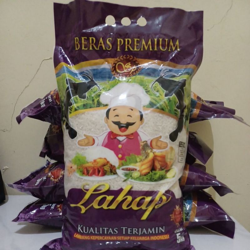 

Beras Lahap pulen kualitas premium 5 Kg termurah