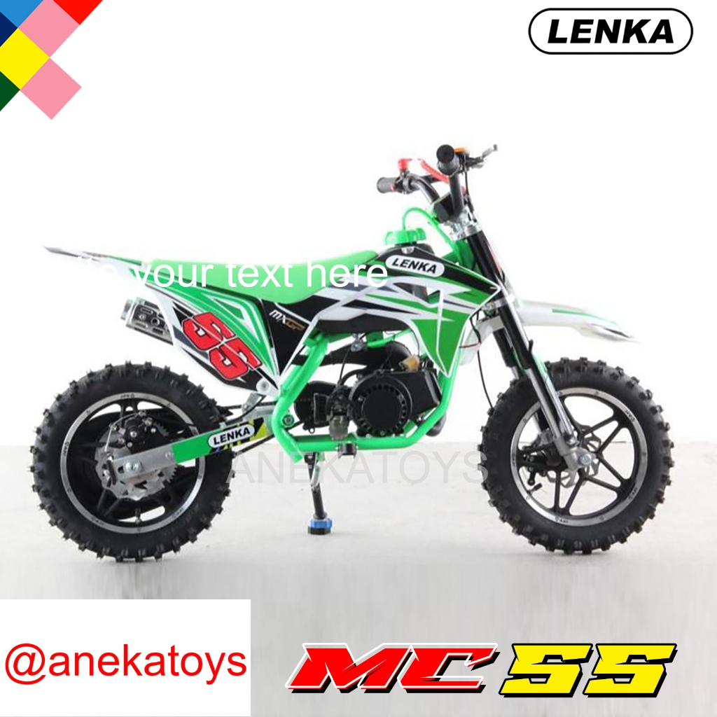 Motor Bensin Lenka MC55 Mini Trail Anak Mesin Tarik Rumput 50cc