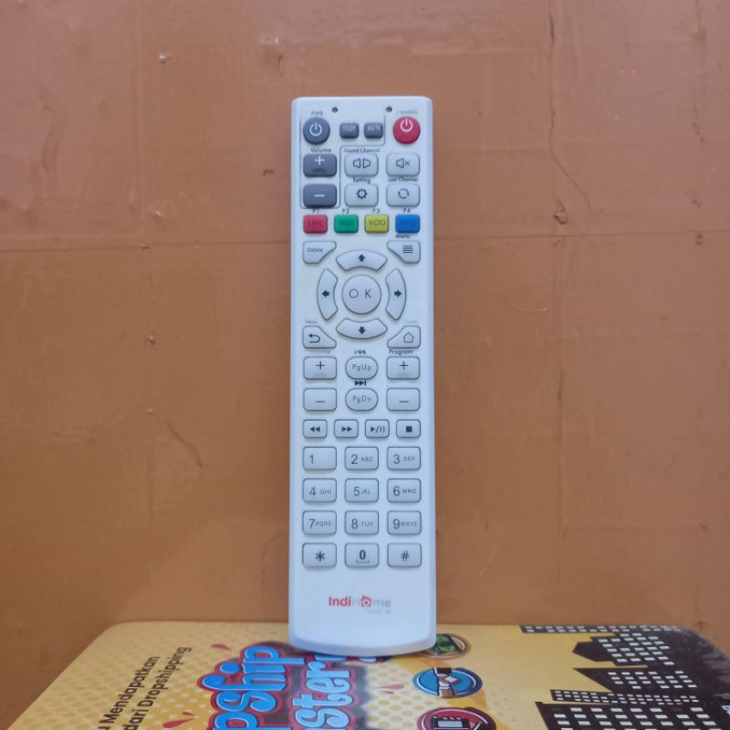 REMOTE ORIGINAL TV RECEIVER INDIHOME FIBER PUTIH
