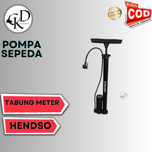 POMPA ANGIN SEPEDA MOTOR TABUNG METER POMPA SEPEDA TABUNG HENDSO