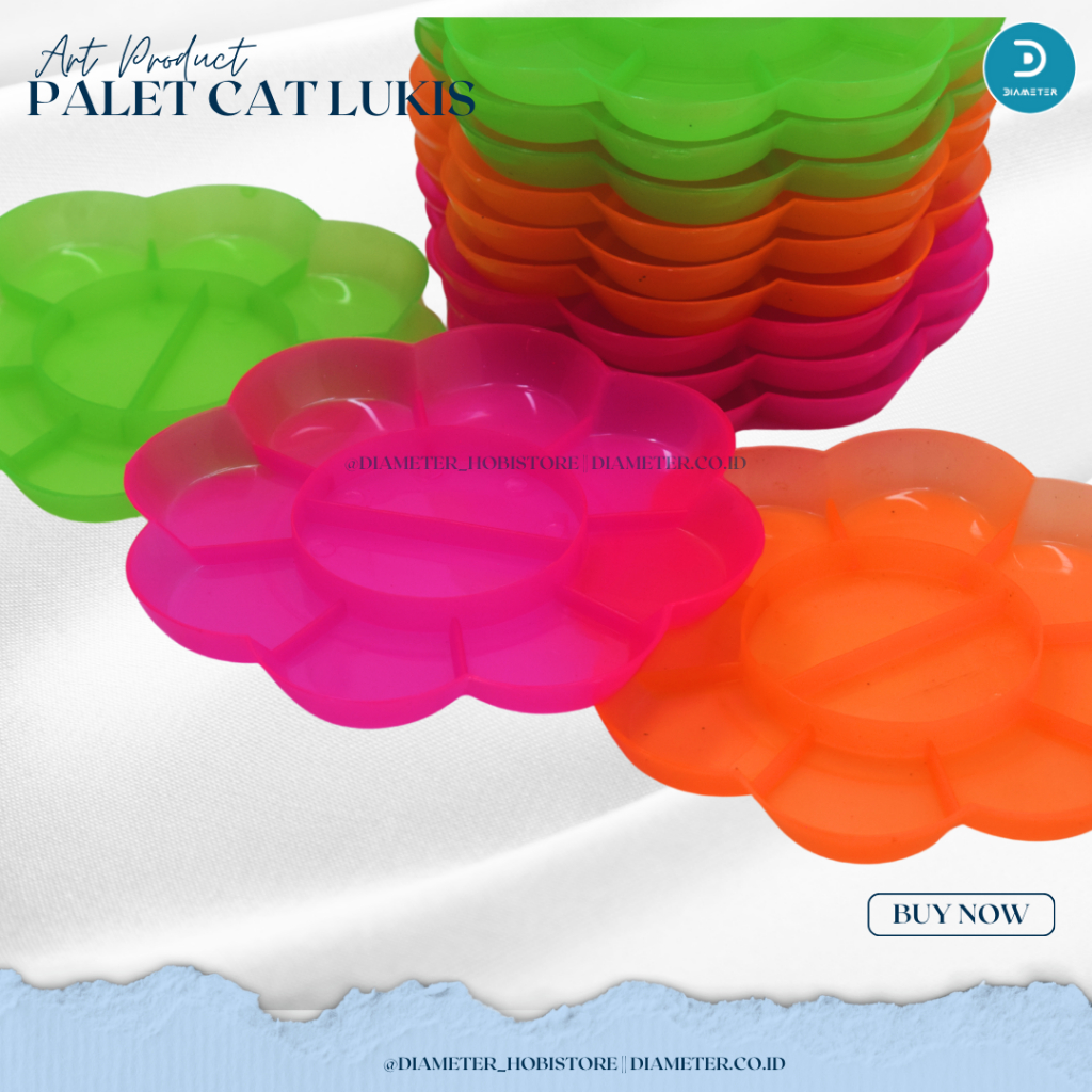 

Palet Lukis / Piring Cat Air Sakura / Tempat Cat Kembang