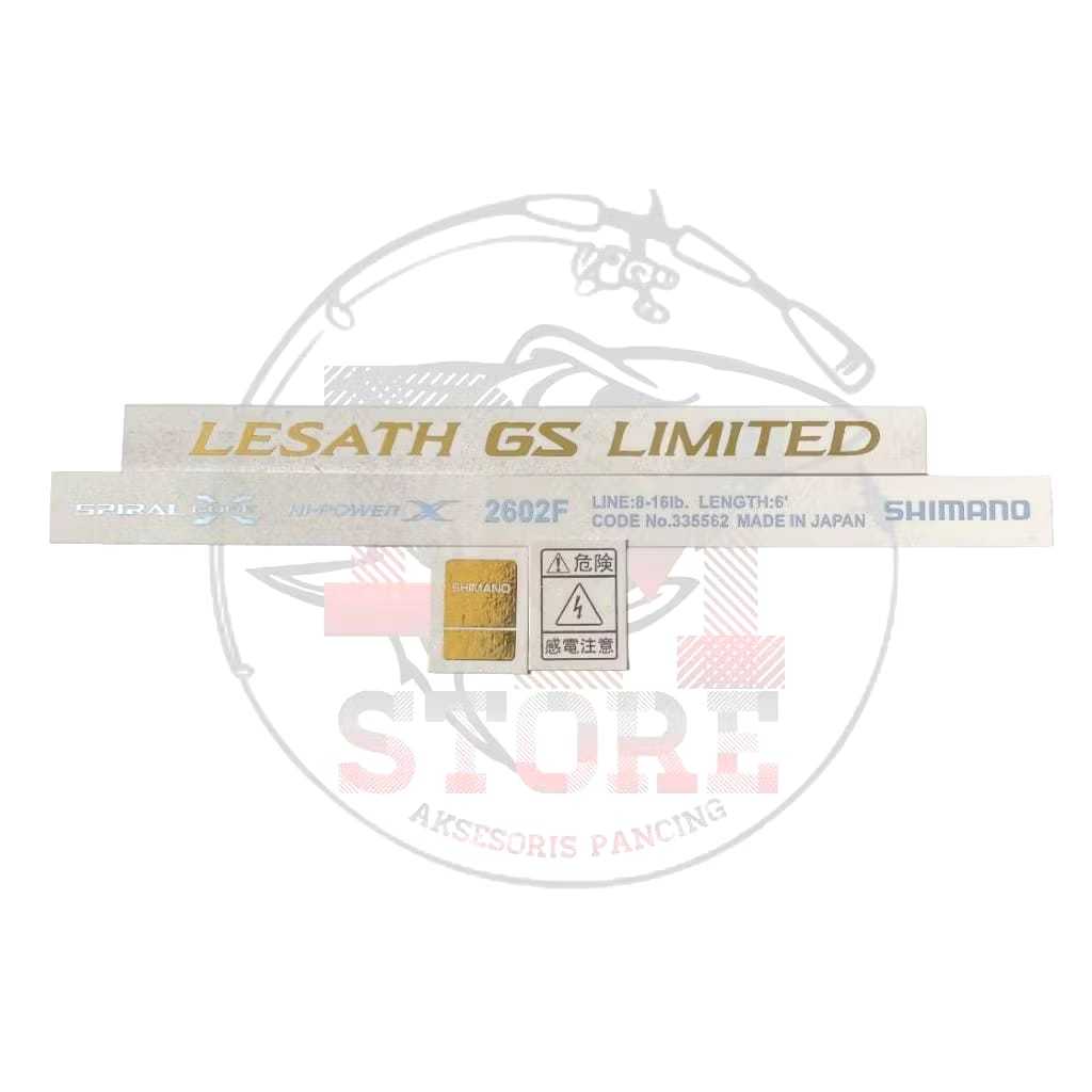 Stiker decal shimano lesath gs limited - decal joran lesath terbaru