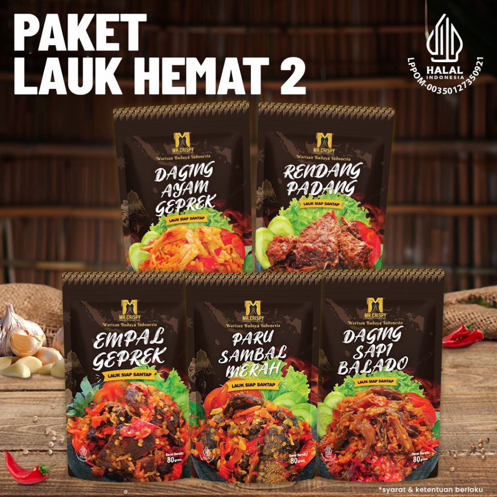 

PAKET LAUK HEMAT B (5PCS)/MR.CRISPY