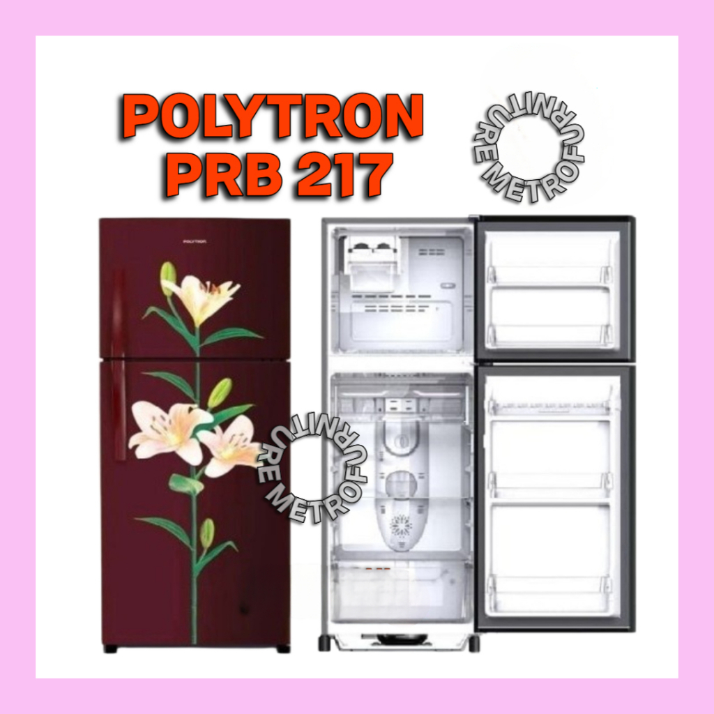 KULKAS POLYTRON 2 PINTU TANPA BUNGA ES KULKAS POLYTRON2 PINTU PRB 217 / PRB 219 FREE ONGKIR SERANG K