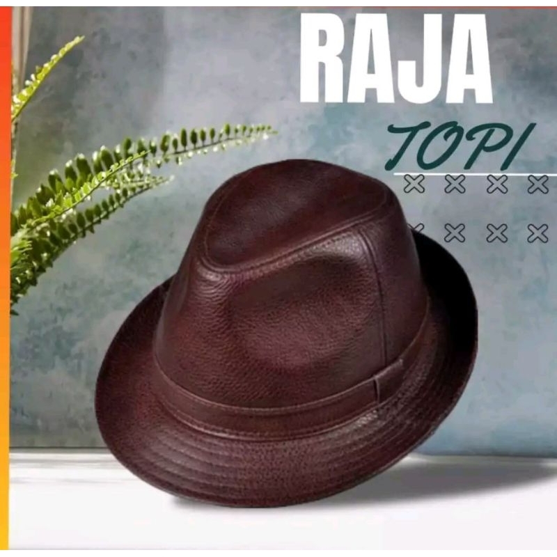 TOPI LAKEN 100% KULIT DOMBA ASLI / TOPI TOMPI / TOPI KOBOY / TOPI FEDORAS / TOPI KULIT / TOPI KOBOY 