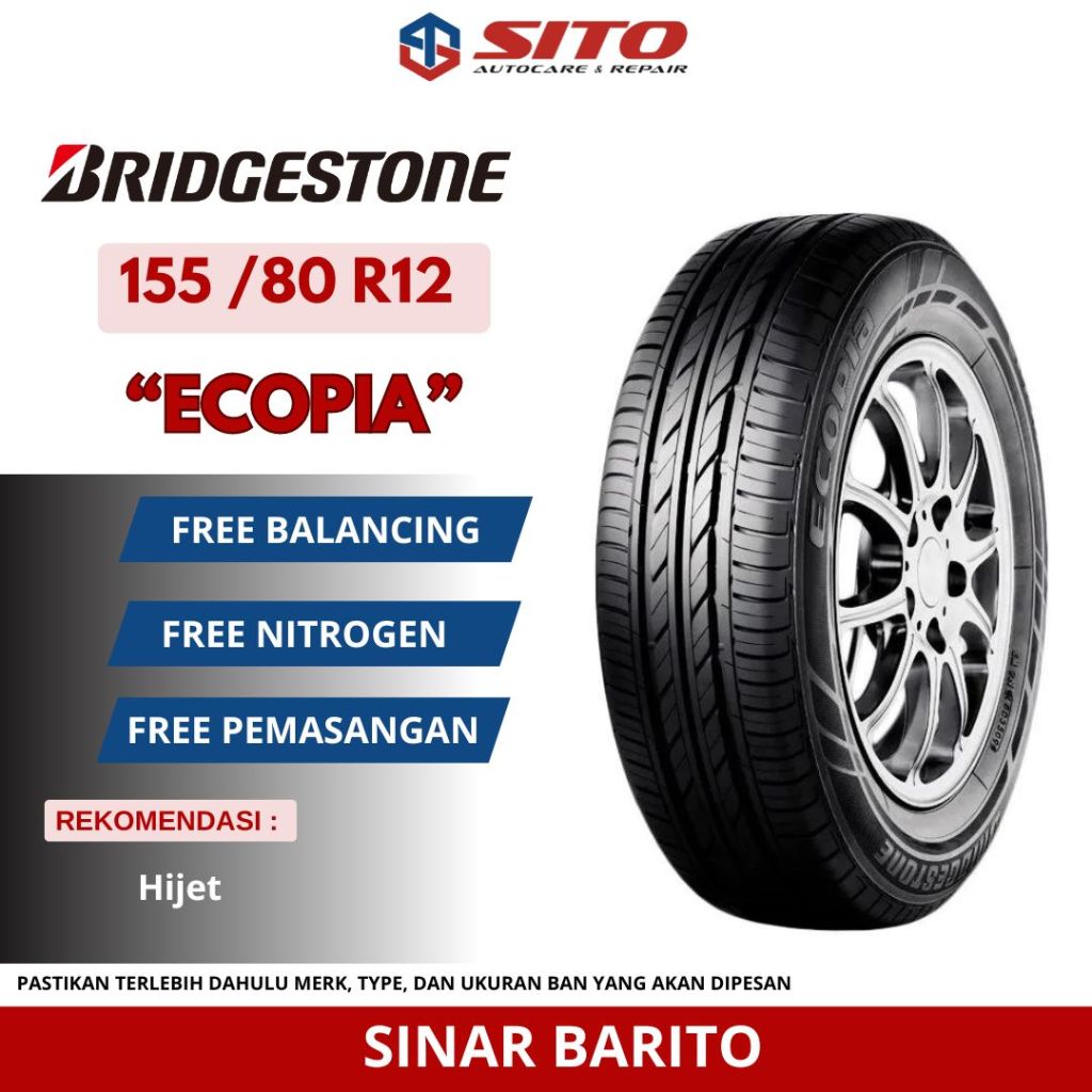 BAN BRIDGESTONE 155/80 R12 ECOPIA