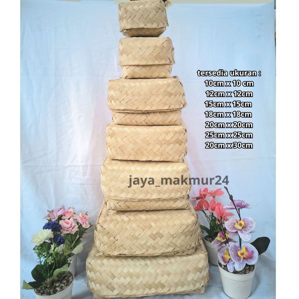 besek nasi berkat / besek hajatan  / besek bambu 10 pasang