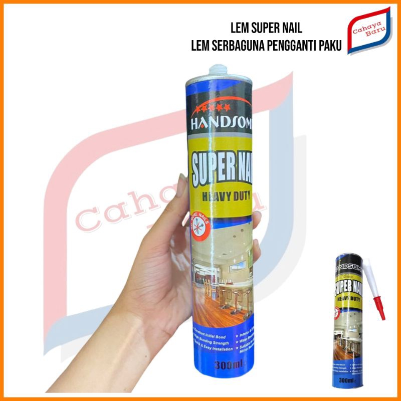 Lem kaca kayu alumunium keramik batu metal no more nail lem pengganti paku lem super kuat lem heavy 