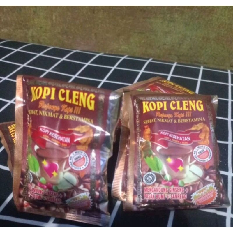 

paket 5sachet serbuk kopi tinggal sedu cling