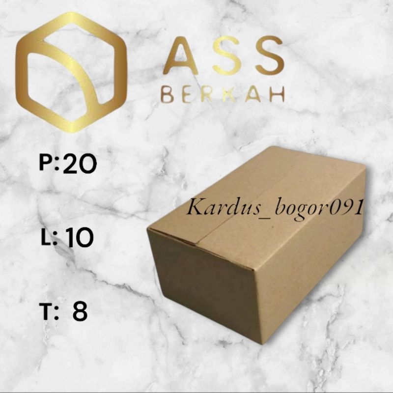 

kardus box packing 20x10x8