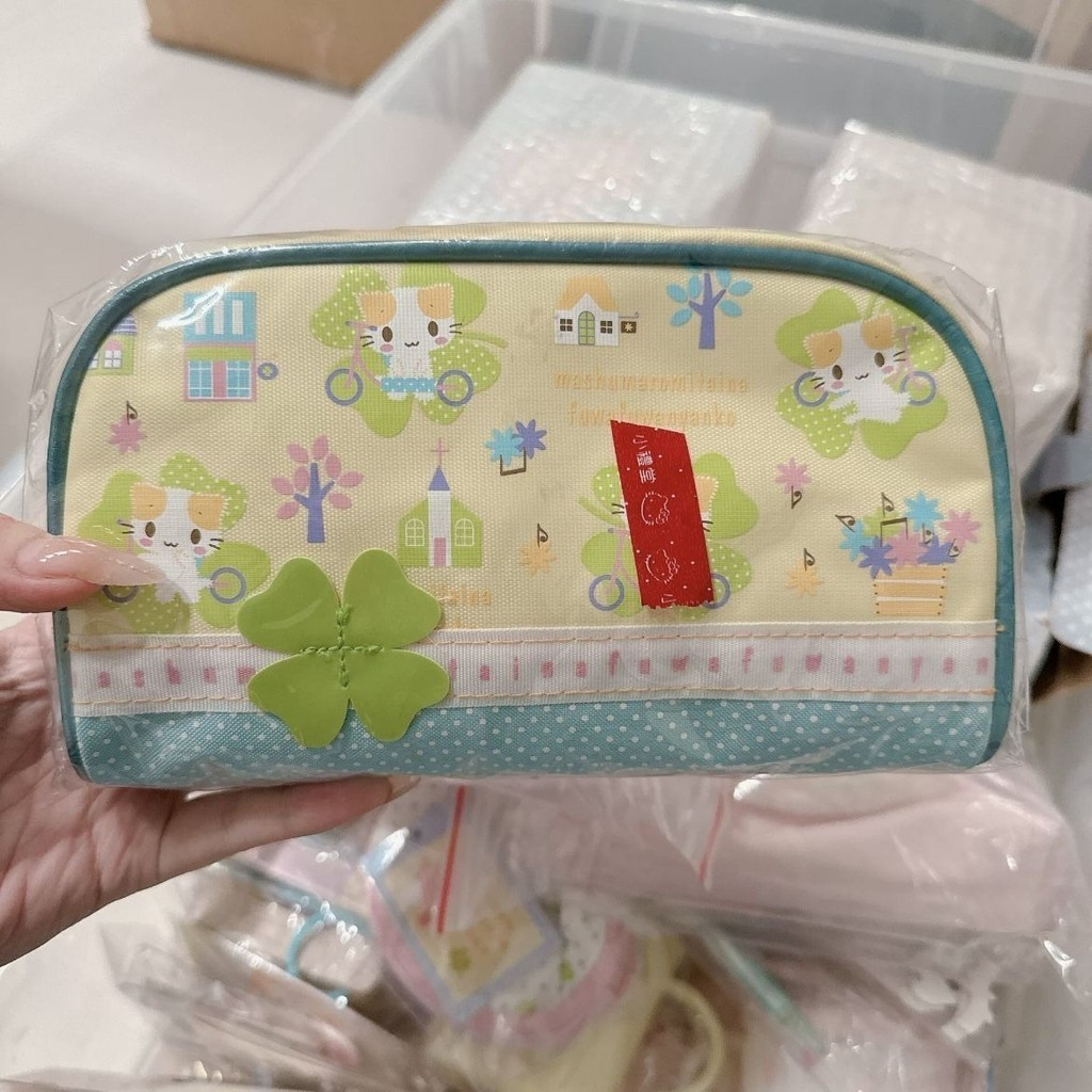 

Cute Cotton Candy Cat Pencil Case Cosmetic Bag Large Capacity Student Desktop Storage